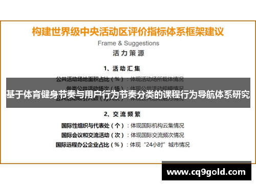 基于体育健身节奏与用户行为节奏分类的课程行为导航体系研究